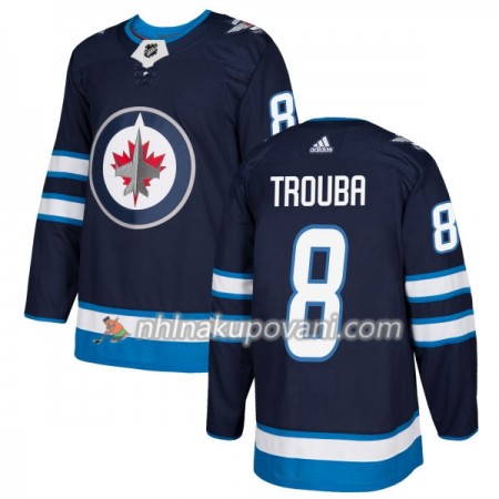 Winnipeg Jets Dresy Jacob Trouba 8 Adidas 2017-2018 Modrá Authentic - Pánské Winnipeg Jets Dresy Jacob Trouba 8 Adidas 2017-2018 Modrá Authentic - Pánské